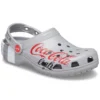 Coca-Cola x Crocs Crossover Light X – płaskie, sportowe, unisexowe sandały na co dzień w kolorze szarym