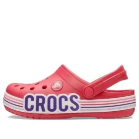 Crocband Clog z paskiem w stylu krokodyla i logo „Red White”