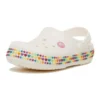 Crocband Gem Band Chodaki „White Multi”