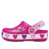 Crocband Mickey Fun Lab Lights Chodaki „Pink White”