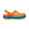 Crocband Rainbow Band Chodaki „Pomarańczowo-niebieskie”