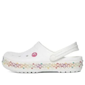 Crocband Stretch Necklace Clog „White Multi”