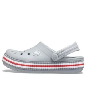 Crocband Varsity Chodaki „Szary Czerwony”