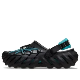 Echo Clog z odblaskowymi sznurówkami „Black Teal”