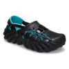Echo Clog z odblaskowymi sznurówkami „Black Teal”