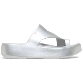 Getaway Metallic Platform Toe Loop
