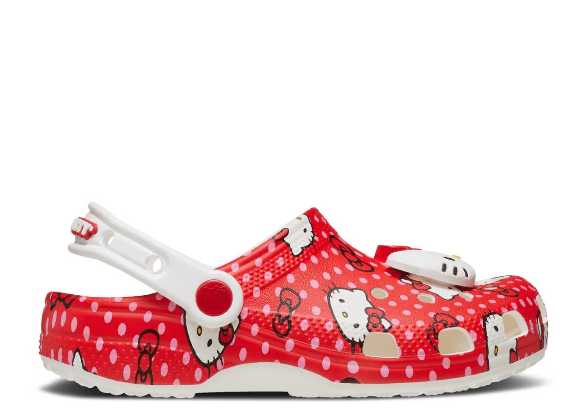Hello Kitty x Classic Clog dla małych dzieci „Red Polka Dots” Hello Kitty x Classic Clog dla małych dzieci „Red Polka Dots”