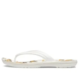 Japonki Crocband z nadrukiem „White Tan”