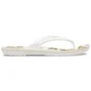 Japonki Crocband z nadrukiem „White Tan”