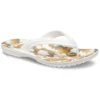 Japonki Crocband z nadrukiem „White Tan”