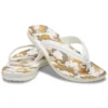 Japonki Crocband z nadrukiem „White Tan”