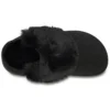 Kapcie typu mule z futerkiem „Black”