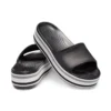 Klapki na platformie Crocband „Black Grey White”