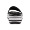 Klapki na platformie Crocband „Black Grey White”
