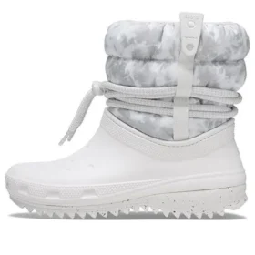 Klasyczne botki i kozaki Neo Puff Luxe „White Grey”