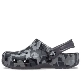 Klasyczne chodaki Camo „Black Grey”