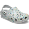Klasyczne chodaki dla dzieci z efektem rozprysków farby świecącej w ciemności