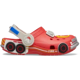Klasyczne chodaki dla maluchów „Iam Fire Truck Lights” z paskiem z tyłu Klasyczne chodaki dla maluchów „Iam Fire Truck Lights” z paskiem z tyłu