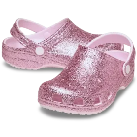 Klasyczne chodaki dla maluchów z grubymi podeszwami i Glitterem Klasyczne chodaki dla maluchów z grubymi podeszwami i Glitterem