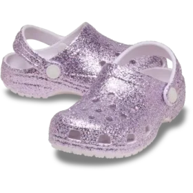 Klasyczne chodaki dla maluchów z grubymi podeszwami i Glitterem Klasyczne chodaki dla maluchów z grubymi podeszwami i Glitterem