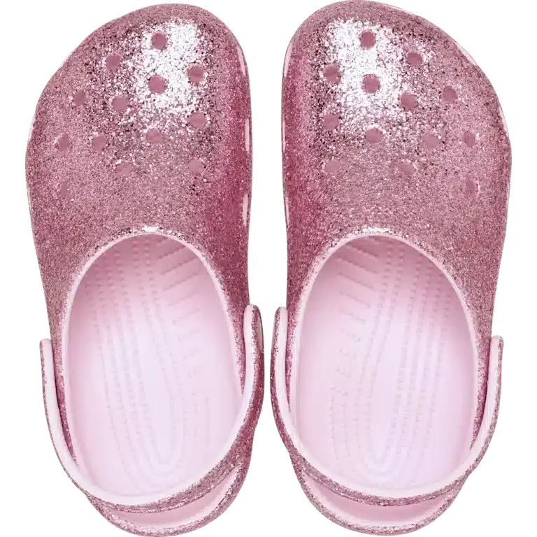 Klasyczne chodaki dla maluchów z grubymi podeszwami i Glitterem Klasyczne chodaki dla maluchów z grubymi podeszwami i Glitterem