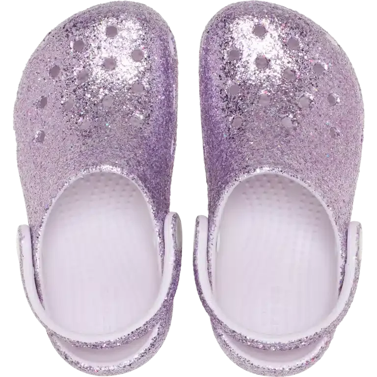 Klasyczne chodaki dla maluchów z grubymi podeszwami i Glitterem Klasyczne chodaki dla maluchów z grubymi podeszwami i Glitterem