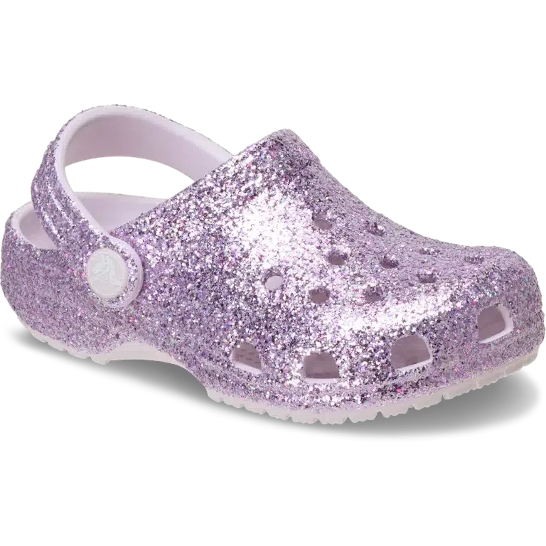 Klasyczne chodaki dla maluchów z grubymi podeszwami i Glitterem Klasyczne chodaki dla maluchów z grubymi podeszwami i Glitterem
