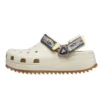 Klasyczne chodaki Hiker Ikat „White Tan”