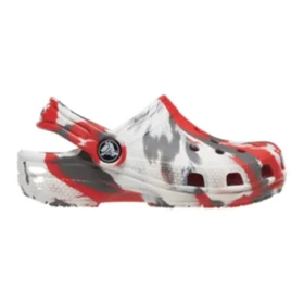 Klasyczne chodaki Marbled „White Red Grey”