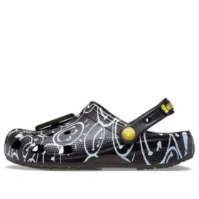 Klasyczne chodaki Smiley World „Black White”