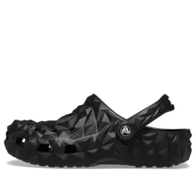 Klasyczne chodaki w geometryczne wzory „Black”