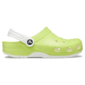 Klasyczne chodaki świecące w ciemności „Lime Green White”