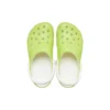 Klasyczne chodaki świecące w ciemności „Lime Green White”