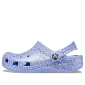 Klasyczne chodaki z brokatem „Blue”