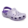 Klasyczne chodaki z brokatem „Purple”