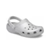 Klasyczne chodaki z brokatem „Silver”