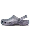 Klasyczne chodaki z brokatem „Silver Multi”