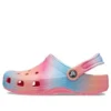 Klasyczne chodaki z efektem color dip „Pink Blue Orange”