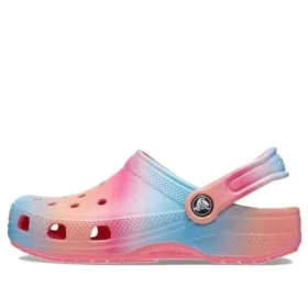 Klasyczne chodaki z efektem color dip „Pink Blue Orange”