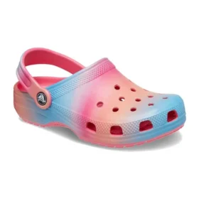 Klasyczne chodaki z efektem color dip „Pink Blue Orange”