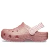 Klasyczne chodaki z Glitterem „Rose Pink”