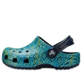 Klasyczne chodaki z nadrukiem „Blue Green”