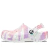 Klasyczne chodaki z nadrukiem Tie-Dye „White Multi”