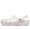 Klasyczne chodaki z wzorem marmuru „White Pink”