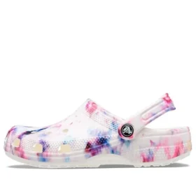 Klasyczne Classic Clog z nadrukiem Tie-Dye „Garnet & Multi”