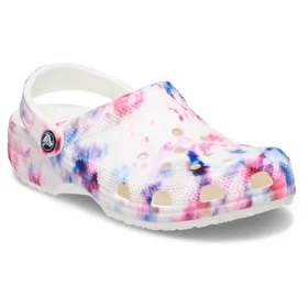 Klasyczne Classic Clog z nadrukiem Tie-Dye „Garnet & Multi”