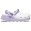Klasyczne, codzienne sandały unisex w kolorze białym i fioletowym „White Purple”
