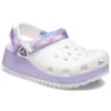 Klasyczne, codzienne sandały unisex w kolorze białym i fioletowym „White Purple”
