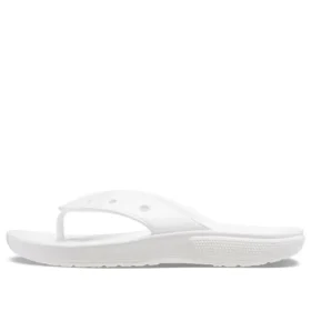 Klasyczne Crocs Classic Flip Casual Japonki – unisex, białe