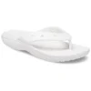 Klasyczne Crocs Classic Flip Casual Japonki – unisex, białe